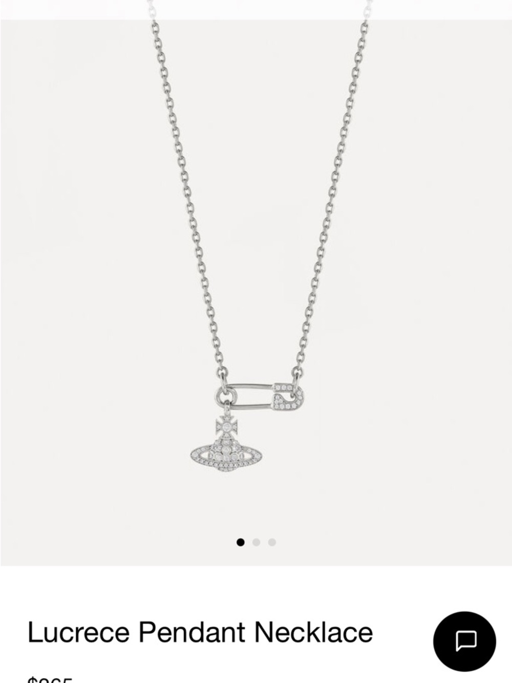 Vivienne Westwood Lucrece Pendant Necklace - Picture 2 of 3